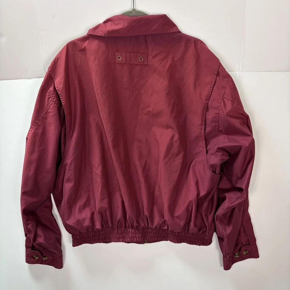 Grand Slam Munsingwear XXL Harrington Jacket Burgundy Zip Windbreaker Vintage
